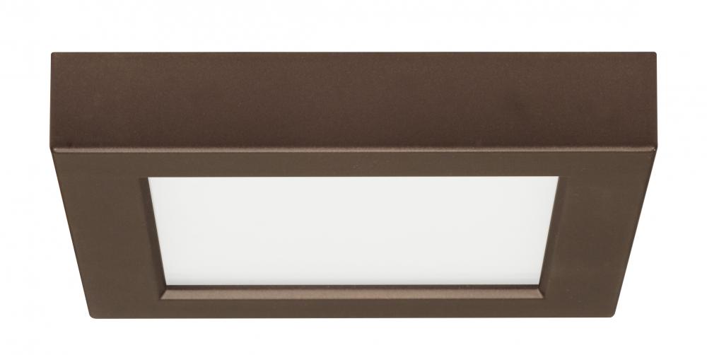 Blink - 10.5W- 5.5" Surface Mount LED - 2700K- Square Shape - Bronze Finish - 120V
