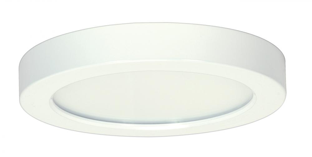 Blink - 13.5W- 7" Surface Mount LED - 3000K- Round Shape - White Finish - 120V - 0-10V Dimming