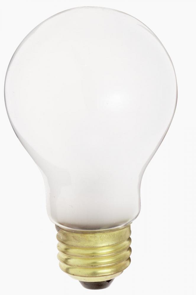 50 Watt A19 Incandescent; Frost; 1500 Average rated hours; 540 Lumens; Medium base; 12 Volt; Marine