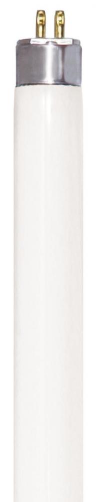 14 Watt; T5; Fluorescent; 4100K Cool White; 82 CRI; Miniature Bi Pin base; Shatter Proof