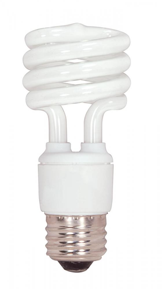 15 Watt; Mini Spiral Compact Fluorescent; 5000K; 82 CRI; Medium base; 120 Volt; Shatter Proof