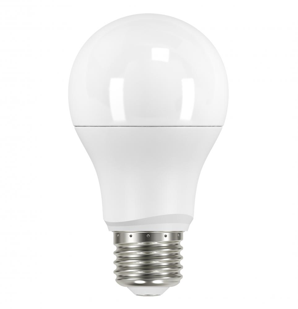9.5 Watt; A19 LED; Frosted; 5000K Medium base; 220 deg. Beam Angle; 120 Volt; Non-Dimmable