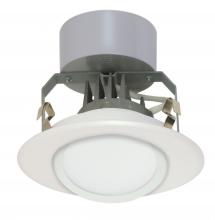 Satco Products Inc. S9123 - Discontinued - 8 watt LED Directional Downlight Retrofit; 4" Gimbled; 3000K; Medium base; 120