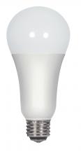 Satco Products Inc. S9371 - Discontinued - 3 Watt/11 Watt/16 Watt; A21 LED; 3-way; Frosted; 3000K; Medium Double Contact base;