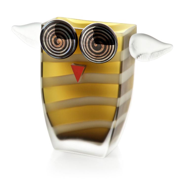ST/ UHU, owl vase, olive