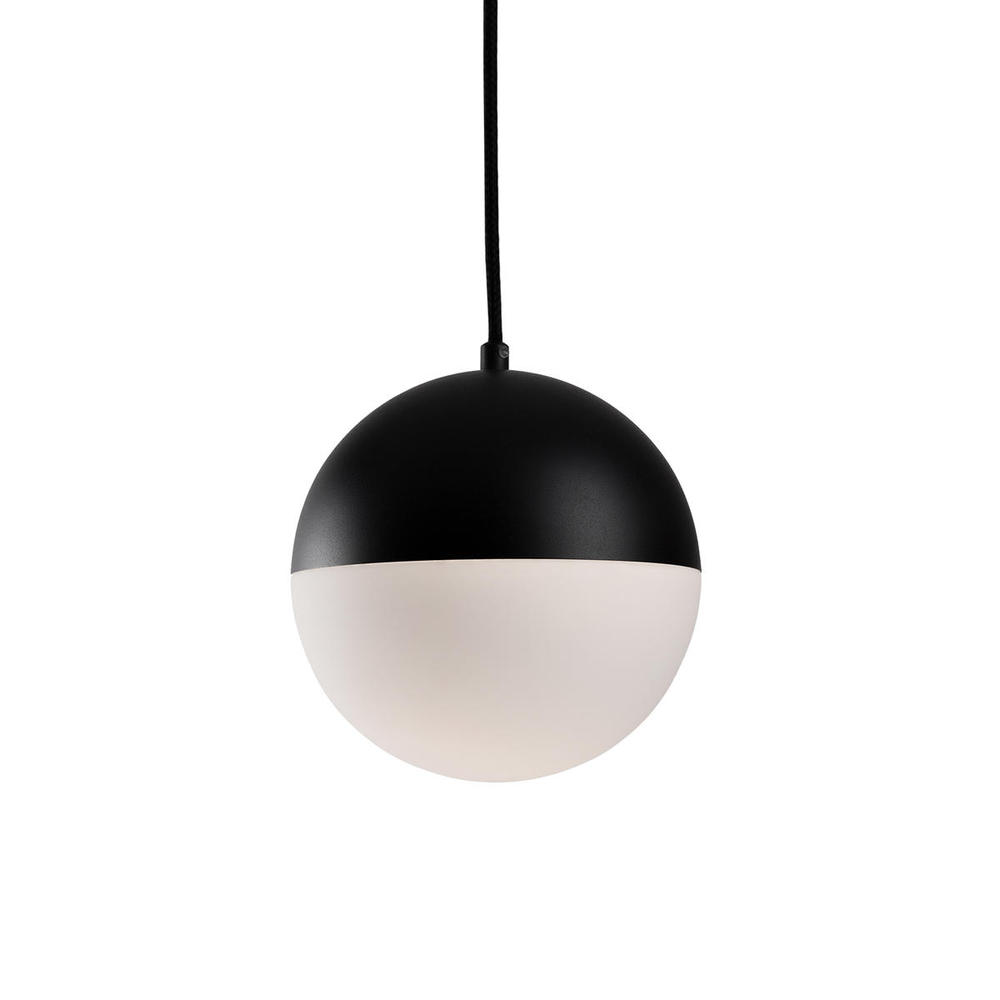 Monae 8-in Black LED Pendant