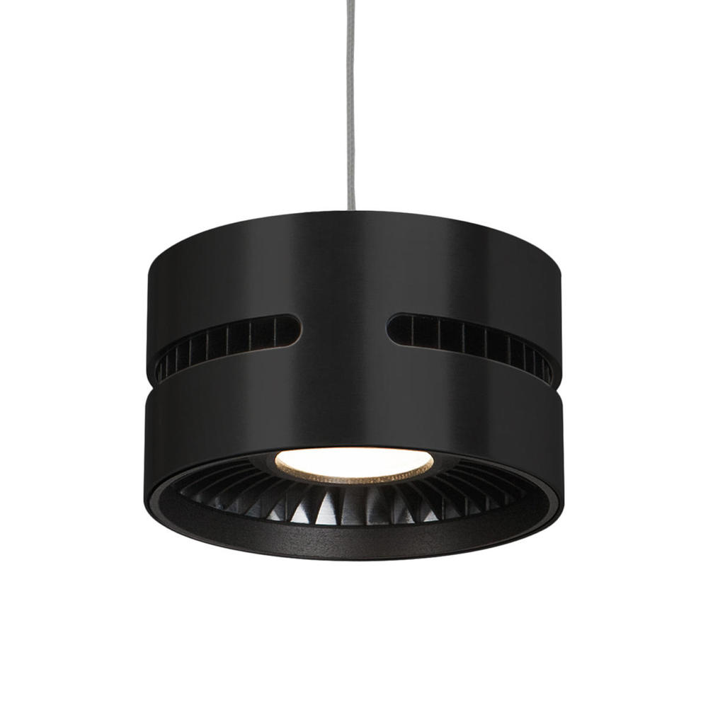Oxford 5-in Black LED Pendant