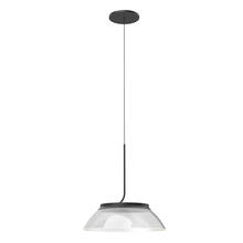 Kuzco Lighting Inc PD51612-BK/LG - Magellan 12-in Black/Clear Acrylic Light Guide LED Pendant