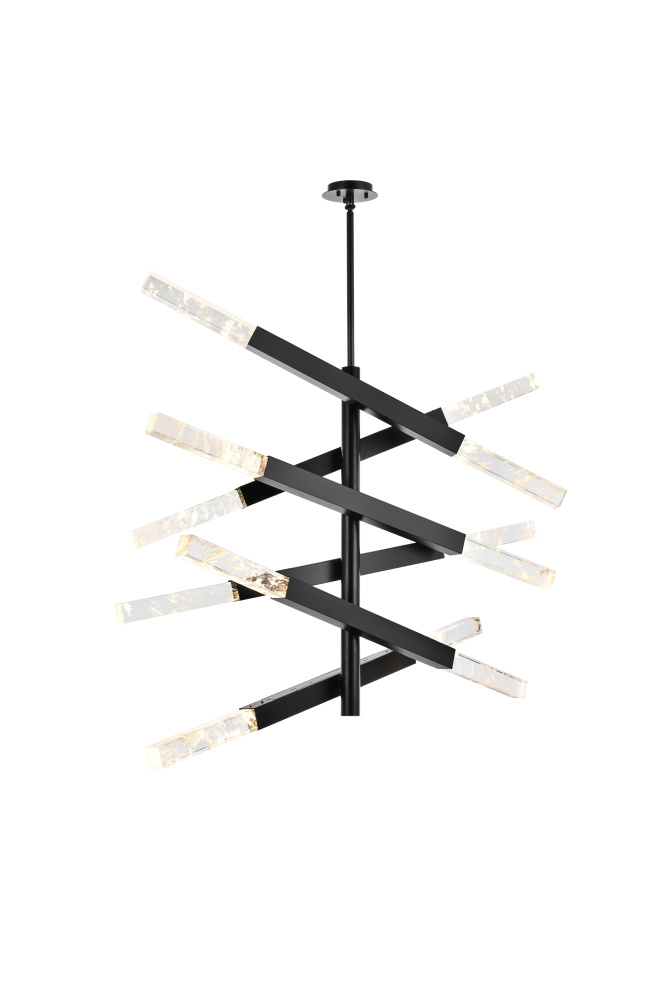 Pendant L48"H36"L12 Black