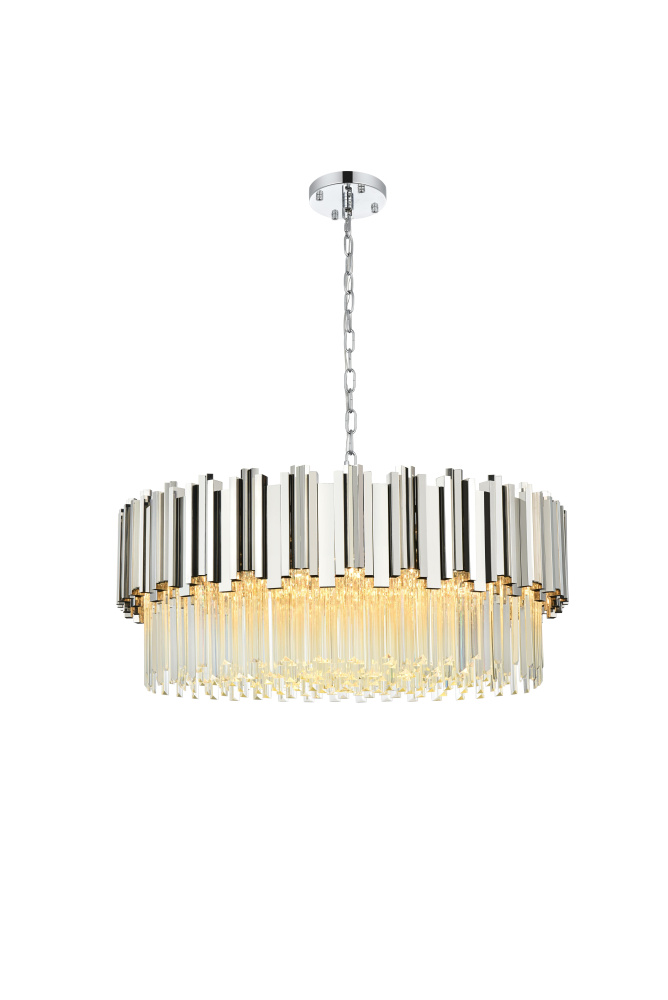 Pendant D32"H14"L11 Chrome