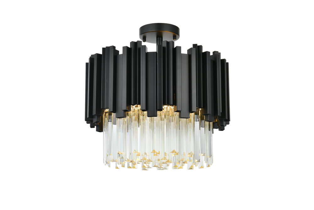 Flush Mount D16" Black