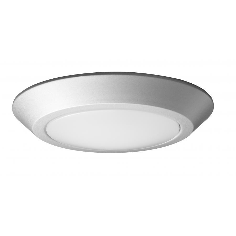 7"- LED Disk Light Flush - Brushed Nickel Finish - 3000K