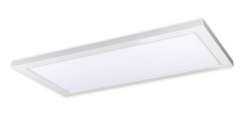 Blink Plus - 22W- 12" x 24" Surface Mount LED - 4000K - White Finish - 120-277V
