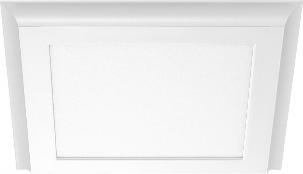 Blink Plus Profile - 18W- 12". x 12" Surface Mount LED - 4000K - White Finish - 100-277V