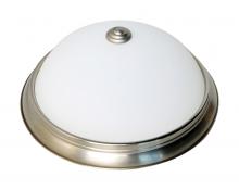 Nuvo 62/1340 - 11" LED Flush Dome Fixture; Brushed Nickel Finish with Frosted Glass