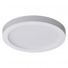 Nuvo 62/1752 - 7 Inch; LED Flush Mount Fixture; Disk Light; Round; 16 Watt; 3000K; White Finish; 6pk